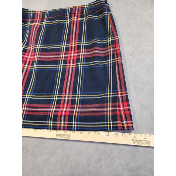 Talbots Tartan Plaid A-Line Skirt Women’s Size 10P Petite Wool Blend School NEW - Picture 7 of 11